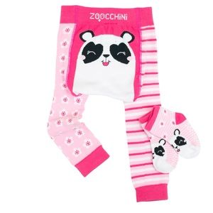 Zoocchini BABY/TODDLER CRAWLER LEGGINGS & SOCKS SET